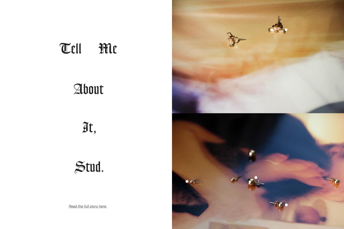ZINE editorial spread — Tell Me About It, Stud