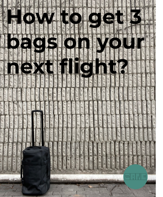 How to get 3 bags on your next flight? Avoid checking your bags.