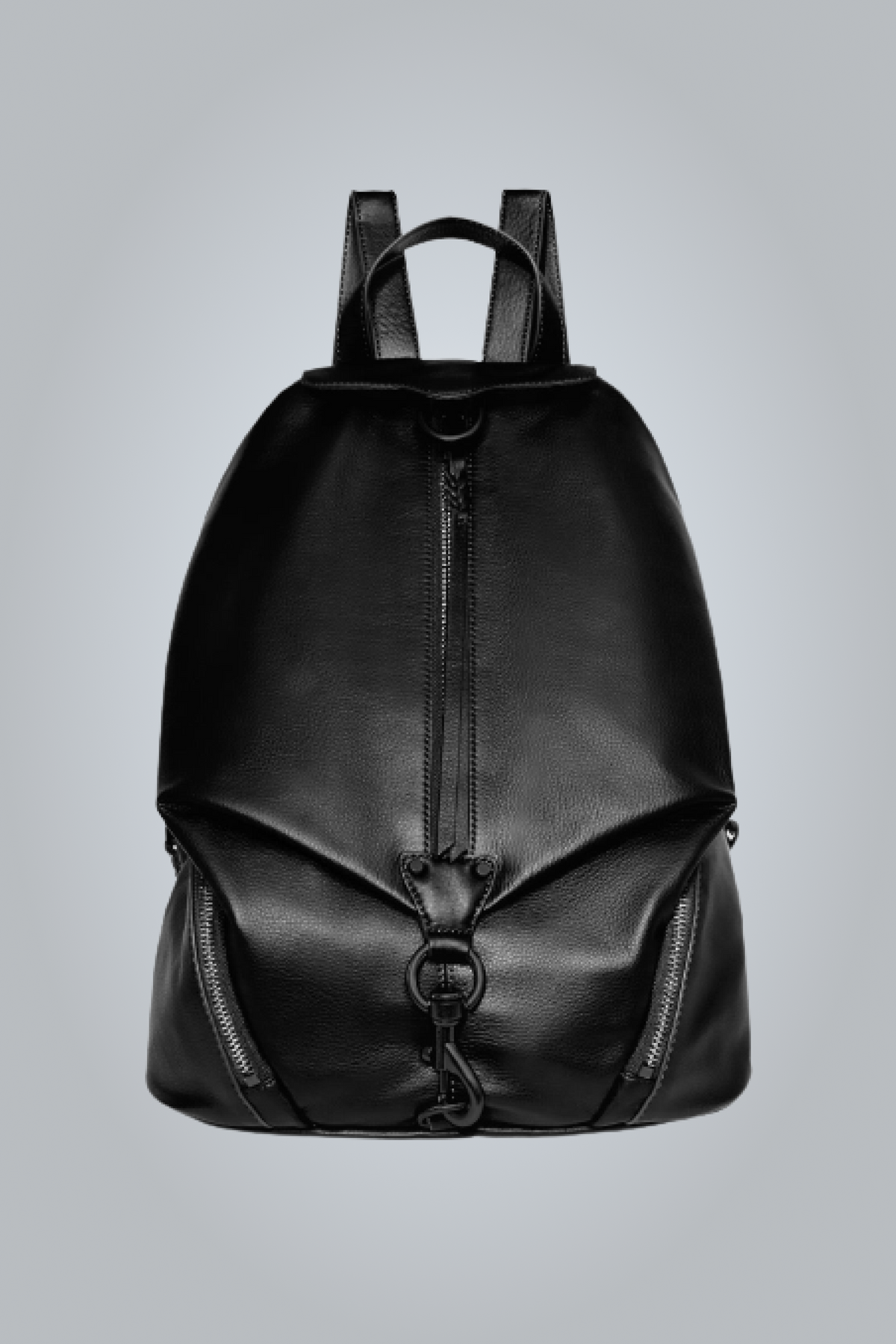 Julian | Jumbo Backpack | Black Shellac | Black Leather