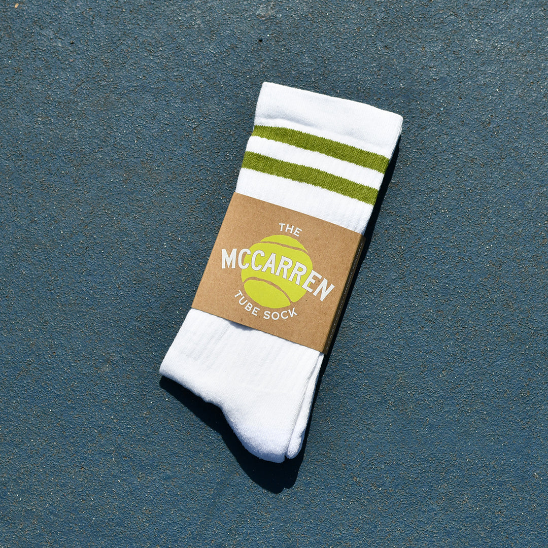 McCarren | Tube Socks | Green | Recycled Eco-Cotton | Large
