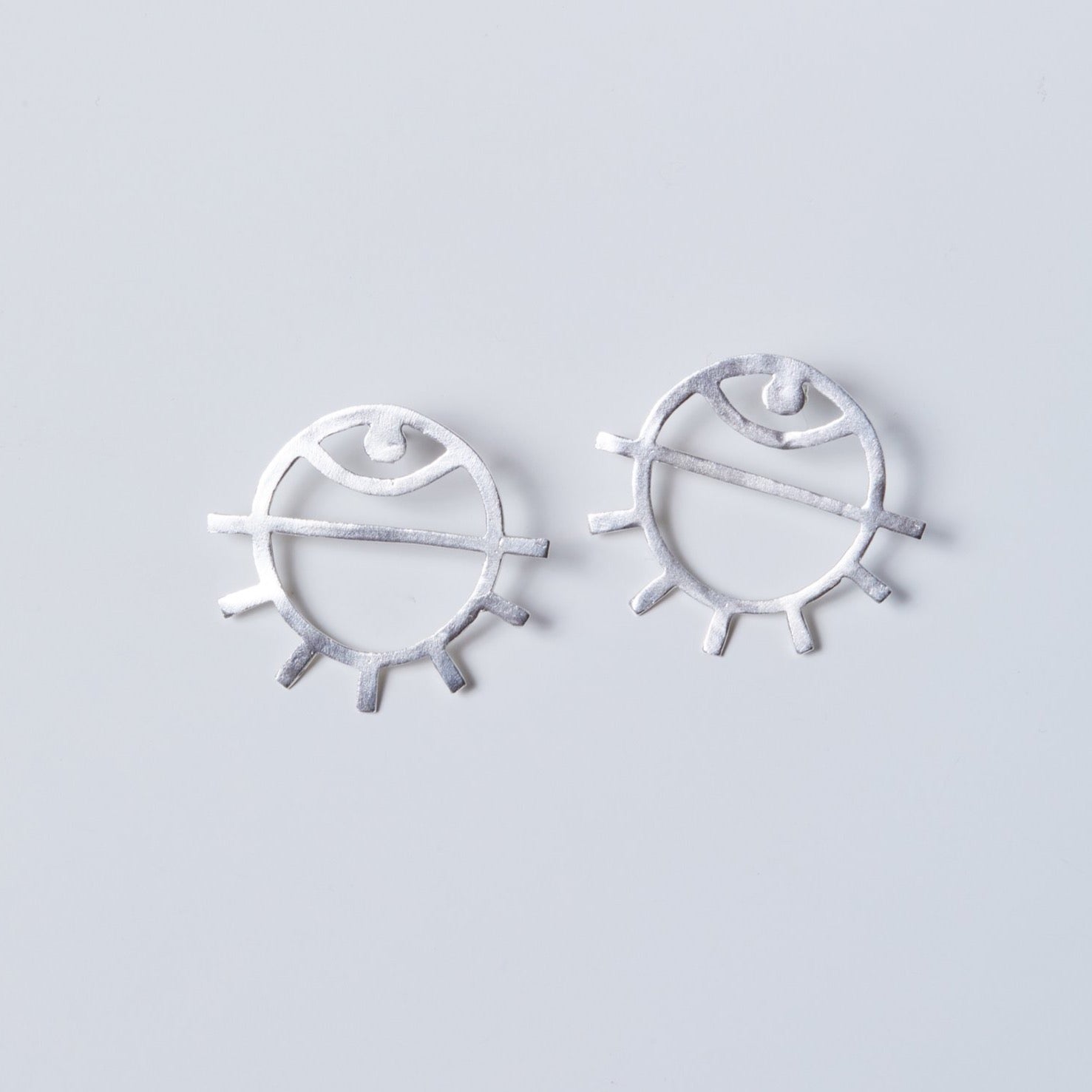 Eye Earrings | Medium | Sterling Silver