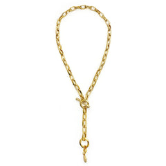 Chainlink Lariat | Convertible | 14k Gold Dipped