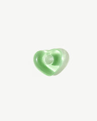 Juicy Wavy Hoop Drops | Small | Mint Hearts