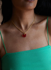 Small Juicy Chain | 16" | Red Heart
