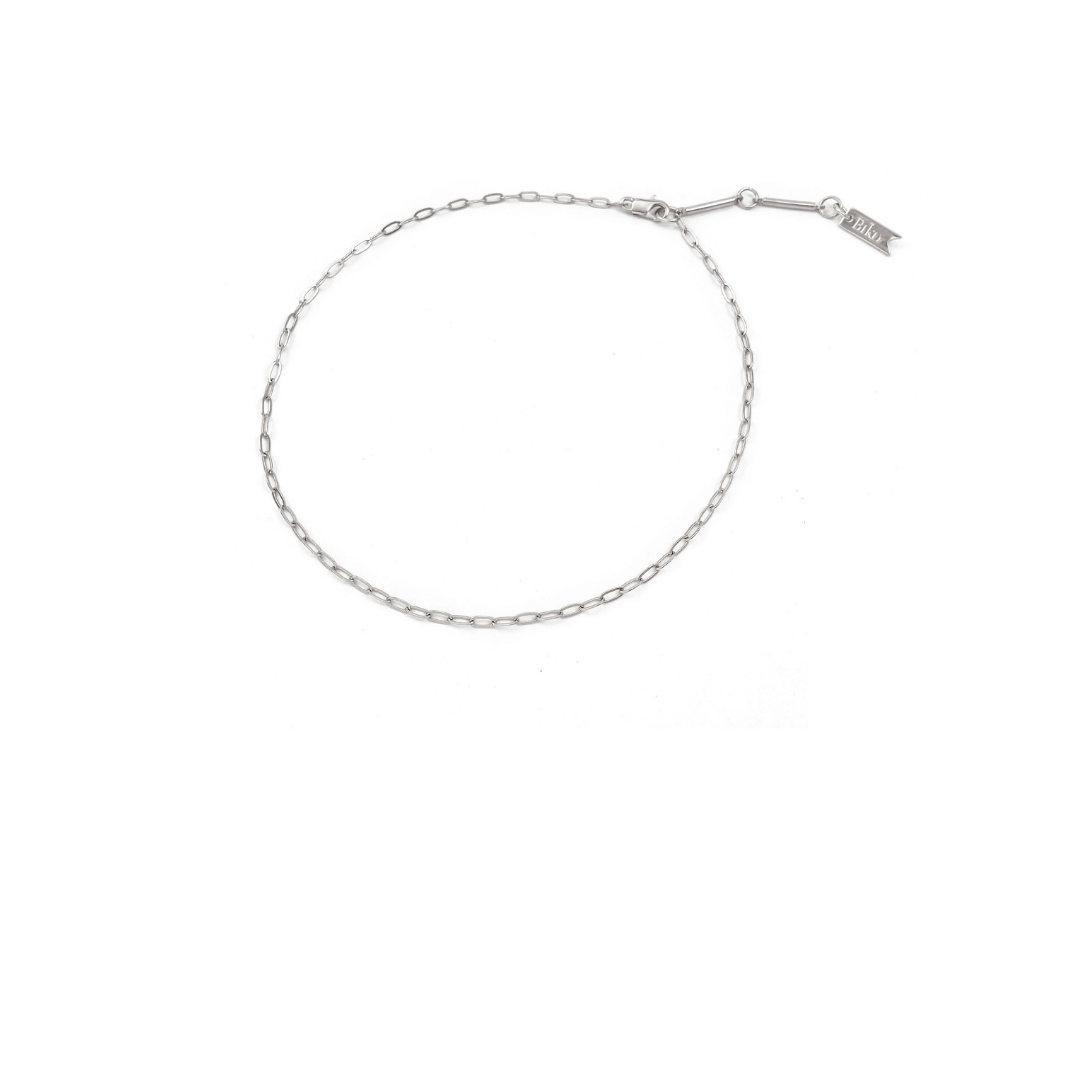 Mini Chainlink | Collar | Rhodium Dipped